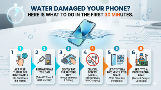Water Damaged Your Phone? Here Is What to Do in the First 30 Minutes
